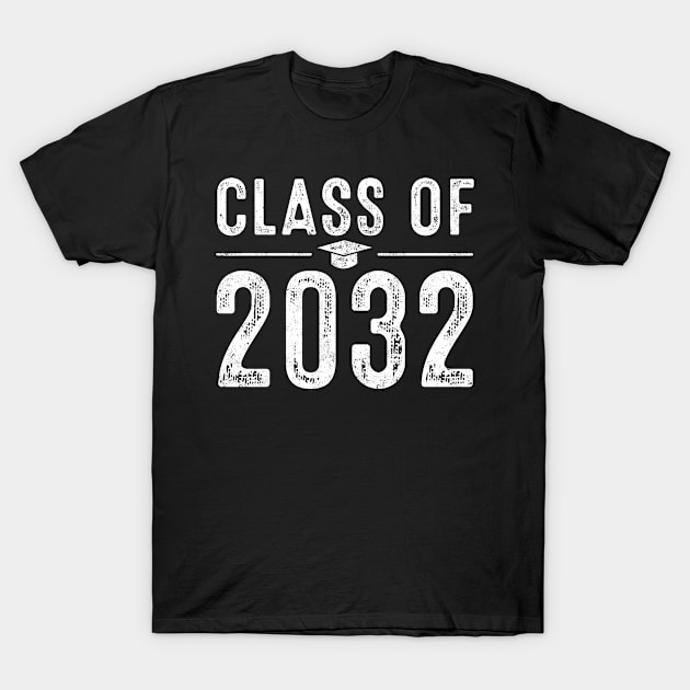 Class of 2032 First Day of School Gift Kindergarten T-Shirt by rhondamoller87